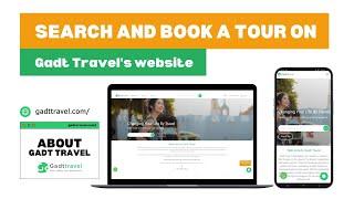 How to search and book a tour on Gadt Travel's website for a great trip to Asia