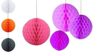 Honeycomb Ball Decoration | How to make a Paper honeycomb Ball | Decoration | Paper Craft