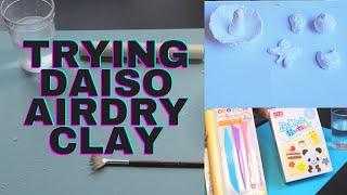 Daiso Airdry clay unboxing and first impressions