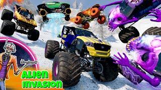 Monster Jam INSANE Alien Invasion Adventure | Racing, Freestyle, and High Speed Jumps