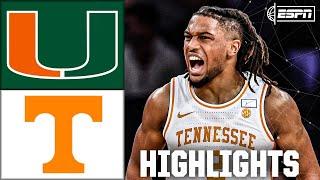 Jimmy V Classic: Miami Hurricanes vs. Tennessee Volunteers | Full Game Highlights | ESPN CBB