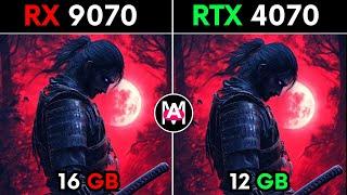 RX 9070 VS RTX 4070 TEST IN 12 GAMES