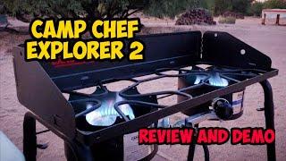 #campchef #cooking  Camp Chef Explorer 2 Outdoor Propane Stove | Review and Demo