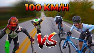 Cyclist VS Longboarder DOWNHILL : Who's Faster ?!