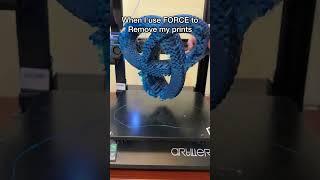 The inner feeling when you use force to remove stuck 3D prints