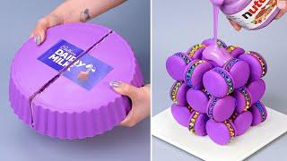  Wonderful Purple Cake Decorating | Amazing Cake Decorating Tutorials | Relaxing Cake Video