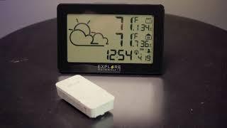 Explore Scientific Large Display Weather Station with Temperature and Humidity