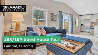 Accessory Dwelling Unit Video Tour - 2BR 1BA - 750 sqft - Carlsbad CA - Snap ADU