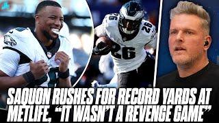 Saquon Barkley Breaks Records In "Not A Revenge Game" vs Giants Who Didn't Offer Him Contract