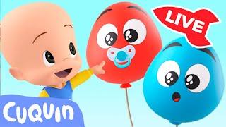  LIVE  Learn colors, numbers and shapes with Cuquín | Educational videos for kids