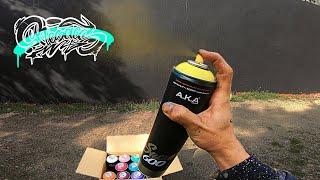 RESAKS -  Testing Super 600 Spray Cans Of AKA Colors  [ Big Graffiti Letters ]