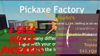 Samirs New Game IS INSANE + Giving Away Pickaxes - Roblox Pickaxe Factory