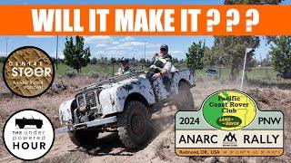 Tackling an RTV course in a 75 year old Land Rover