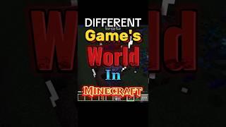 Different Game worlds in minecraft part 3 #shorts