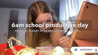 школьный продуктивный день с 6 утра | a productive study vlog *realistic*