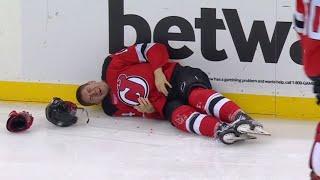 Matt Rempe  Match Penalty  Against Nathan Bastian