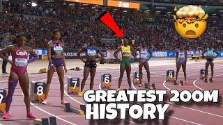 OMG Greatest 200M History Shericka Jackson Defeats Sha'Carri Richardson & Gabby thomas incredible 