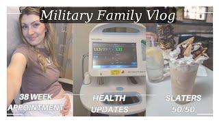 Day in the Life of a Military Family | 38-Week Doctor's Appointment & Family Updates| Vlog 125