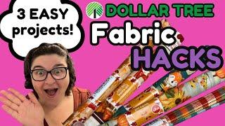 More Dollar Tree Fabric Hacks You NEED to Try!  (Easy, Fun & Budget-Friendly!)