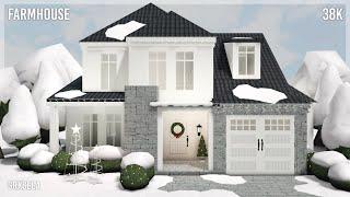 38k Winter House | Bloxburg Speedbuild | Grxceea