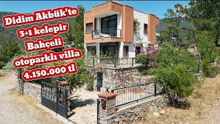 Didim Akbük'te çok kelepir 3+1 bahçeli otoparklı deniz manzaralı villa 4.150.000 tl SATILDI