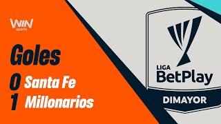 Santa Fe vs. Millonarios (goles) | Liga BetPlay 2024-2 | Cuadrangulares - Fecha 2