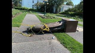 Statues of Queen Elizabeth II and Queen Victoria toppled in Winnipeg