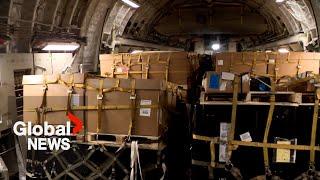 Royal Canadian Air Force delivers crucial supplies to Ukrainians