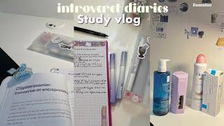 Study vlog🫧️ college diaries ️journalingstudy with meRamadan…