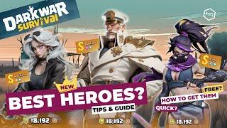 Dark War Survival New Heroes Guide: Katrina, Darian, Lan - Tips & Best Picks!