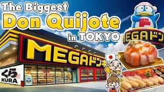 The largest Don Quijote in Tokyo, Japan, with wagyu and sushi not available at the Shibuya store