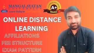 ONLINE DISTANCE LEARNING MANGALAYATAN UNIVERSITY ALIGARH | ONLINE DISTANCE LEARNING #odl