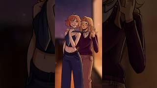 how I act around my crush vs my friends ‍️ #animation #digitalart #art #funny #memes