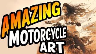 50 Amazing Motorcycle Art Illustrations