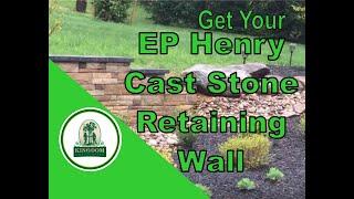 EP Henry Cast Stone Retaining Wall