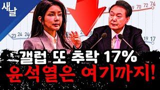 [본] 윤석열 거짓말 또 드러나  / 17% 역대 최저치 또 / 검찰 특활비 전액 삭감 / 범죄 자백 윤석열 / 청와대 옮겨버린 명태균 등 / 윤석열 김건희 고발한 안진걸 임세은