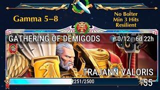 Trajann LRE, Gamna 5-8, No Bolter + Min 3 Hits + Resilient