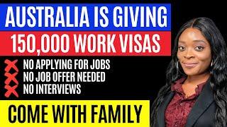 Urgent! Australia Work Visa, No Interviews, No Job Offer