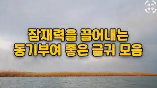 좋은글, 좋은글귀 명언 모음 | 동기부여 | 꿈 노력 목표 | 감동 글귀 | 잠재력을 끌어내세요