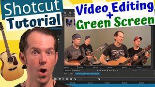 SHOTCUT Video Editing and Green Screen Tutorial!