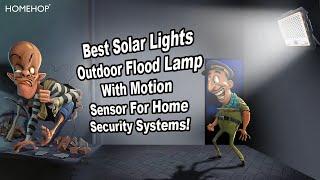 Best Solar Lights Outdoor Flood Lamp With Motion Sensor For Home Security Systems!