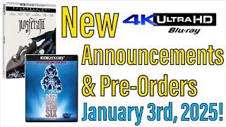 New 4K UHD Announcements & Pre-Order for January 3rd, 2025!