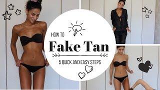 HOW TO EXPRESS FAKE TAN - LE TAN AND BROWNBARE