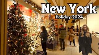 4K NYC Walk | Grand Central Holiday Fair 2024 in Midtown Manhattan