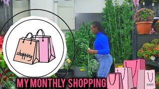 MY MONTHLY  SHOPPING  VLOG