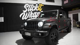 Jeep Gladiator Matte Black Wrap