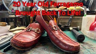 Restoring A 20 Year Old Pair Of Ferragamo Shoes! Plus A Mini Shop Tour!