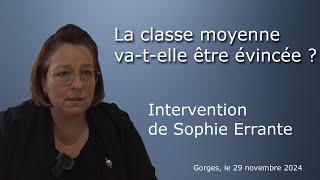 La classe moyenne va t-elle être évincée ?  -  Sophie Errante