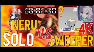 Mikamo Neru vs Sweeper Ruined Munitions Factory A Solo Who Will Win HOW LONG  Blue Archive 4K