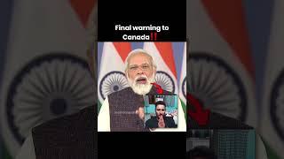 Final Warning to Canada#mememandir #indianmeme